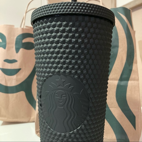 Starbucks Matte Black Studded texture Tumbler - Picture 7 of 10